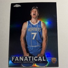 Kon Knueppel RC 2024 Topps Chrome #FANATICAL Charlotte Hornets Basketball