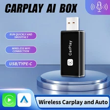 Wireless USB CarPlay Adapter Wireless Carplay Dongle For iPhone Apple Plug&Play.