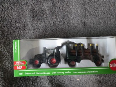 Siku 1861 Traktor mit Holzanhänger Fendt 930 1:87 H0 OVP
