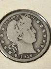1916 Barber Silver Quarter G Uncertified