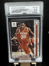Panini 2022-23 Chronicles Luminance Insert Kevin Durant #47 Texas NCAA