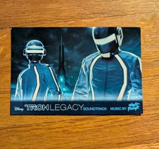 TRON LEGACY Soundtrack SDCC Exclusive Promotional Post Card DAFT PUNK