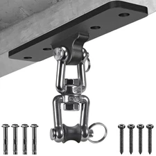 Punching Bag Ceiling Mount Hanger, 360° Rotation Hook for Heavy Bag Hanger