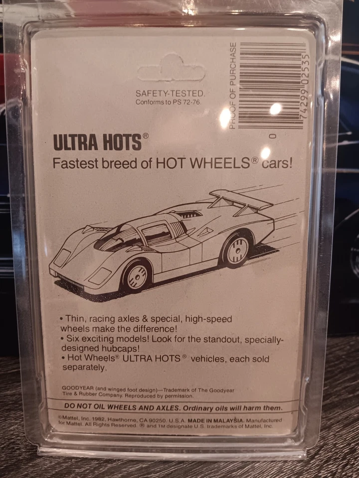 Hot Wheels Vintage Classic Cobra Red Real Riders #2535 - Image 3 of 3