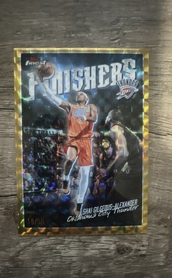2025-26 Topps Finest Finishers Shai Gilgeous-Alexander #FI-5 Gold Refractor /50