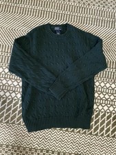 Polo Ralph Lauren Green Cable-Knit Cotton Sweater XS