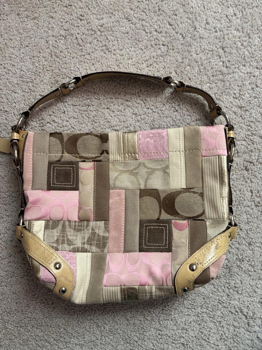 バッグ Coach Patchwork One Sholder Bag pink 25+ Coach Patchwork Pink Bags & Handbags for Women for sale