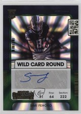 2021 Panini Contenders Wild Card Round Simi Fehoko #141 Rookie Auto RC 1cx3. rookie card picture