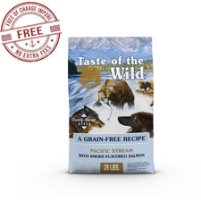 Taste of the Wild Pacific Stream Grain-Free Smoke-Flavored Salmon Dry Dog 28 lbs