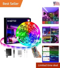Smd 5050 Remote Control Led Strip Lights 20ft Rgb Color Changing Led Strip W...