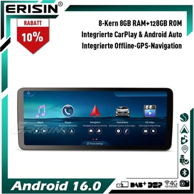 12,3'' 128GB Android 16 Autoradio CarPlay Mercedes-Benz G-Klasse W463 NTG 4.5/4.7