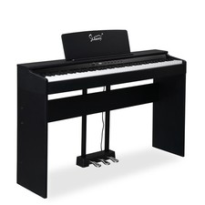 Glarry 88 Key Digital Electric Piano Full Standard Weighted Keyboard For Beginne