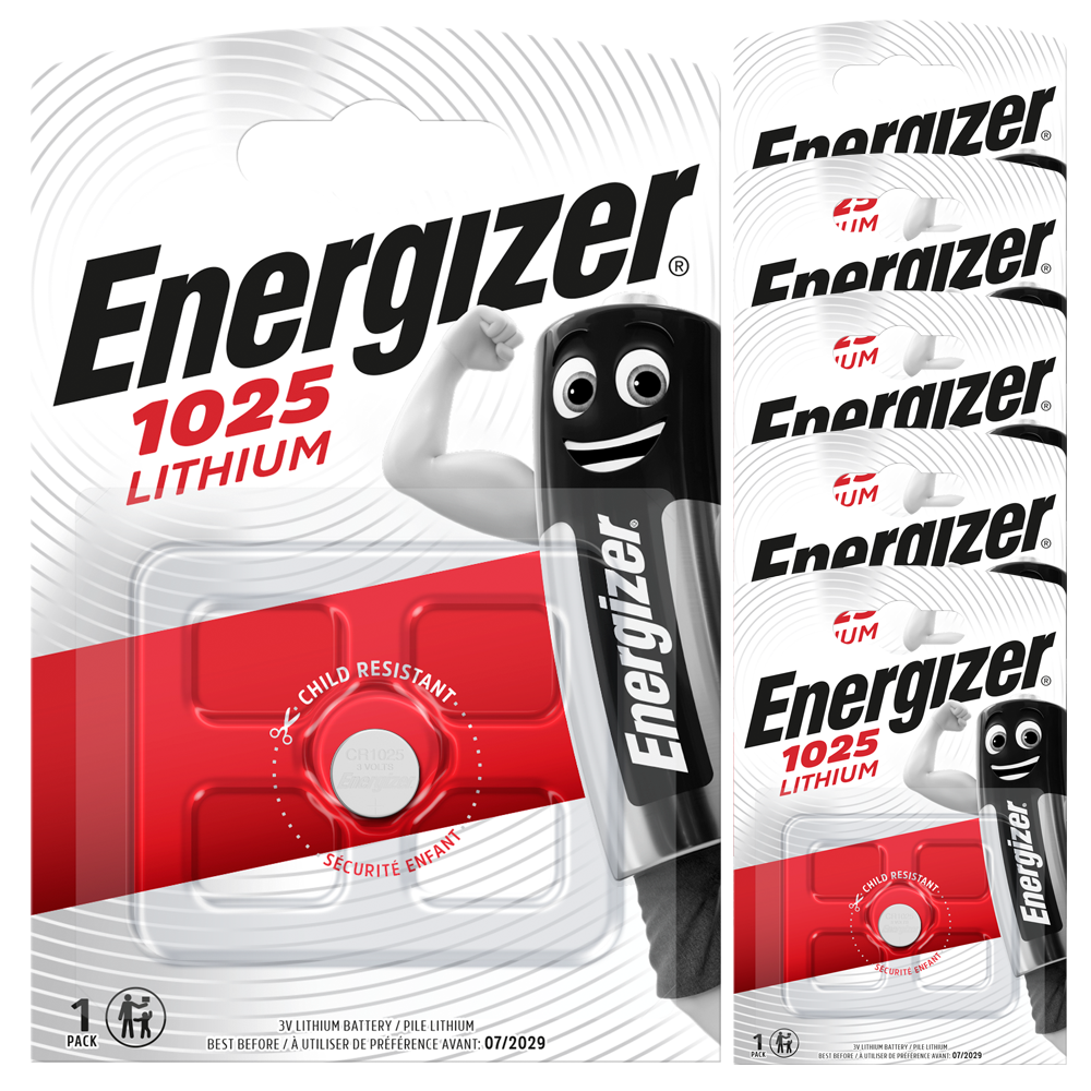 Energizer CR1025 5033LC L1025 3V Coin Cell Batteries x 6 *Long Expiry Genuine*