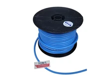 Ton's Performance 7mm Bulk Spark Plug Wire 100 ft Spool Blue 500 ohms/ft USA