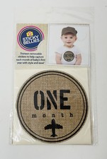 Sticky Bellies Baby's 1st Year Milestone Boy Sticker Set "Little Trooper" NIP