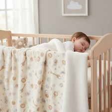 Large 30x40 Safari Minky Baby Blanket - Luxurious Softness for Crib  Travel