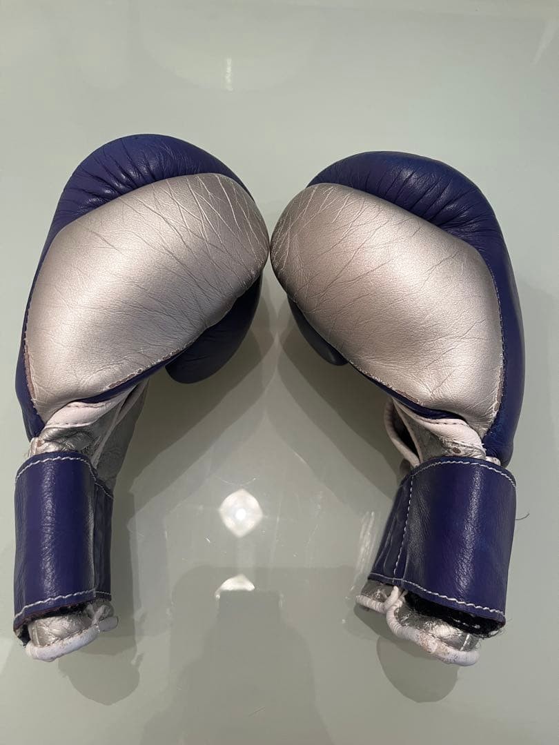 Winning 8oz Purple Silver Boxing Gloves Fingerless Used | eBay