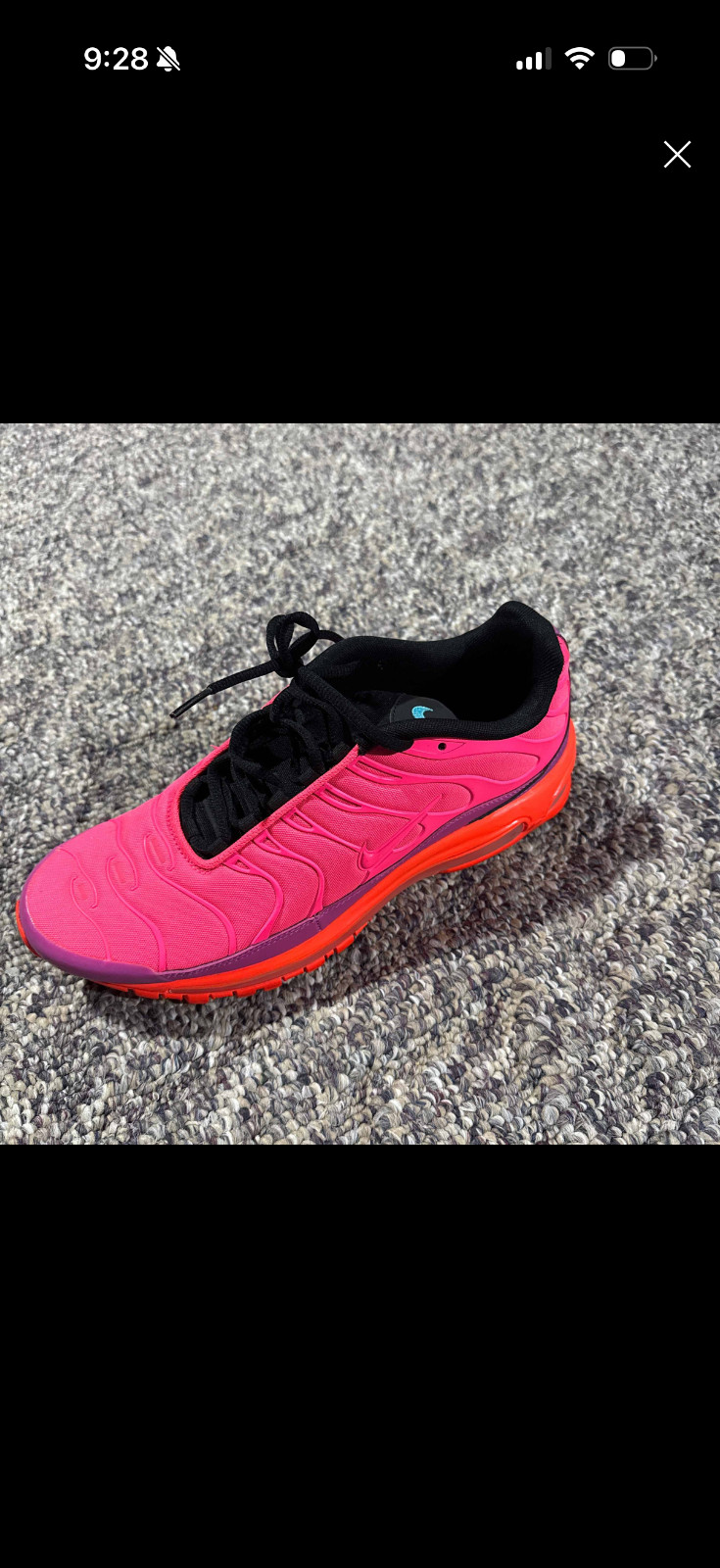 Size 11 - Nike Air Max Plus 97 Racer Pink. Worn twice. thumbnail 4