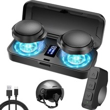 Motorcycle Bluetooth Headset with Charging Case, Helmet Bluetooth Speaker H360