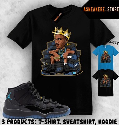 Shirt Matching AJ 11 Gamma Blue 2025 Match Sneaker MJ Sneakerhead King T-Shirt
