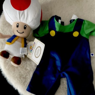 Build-A-Bear Workshop dreiteilig  Super Mario Toad Plüschtier mit Outfit