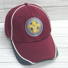 Boy Scouts of America Hat GOLD BSA Logo Cap New Era 39Thirty L/XL Flex-Fit CLEAN