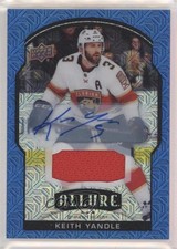 2020-21 Upper Deck Allure Blue Line Auto Jerseys 4/25 Keith Yandle #10 Auto 1u6