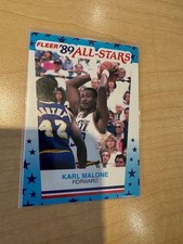 1989-90 Fleer All-Stars Stickers Karl Malone #1 - Utah Jazz