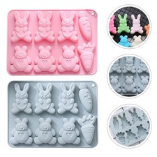 2 Pcs Moule À Gâteau Silicone Moules Chocolat Ustensiles De Cuisson