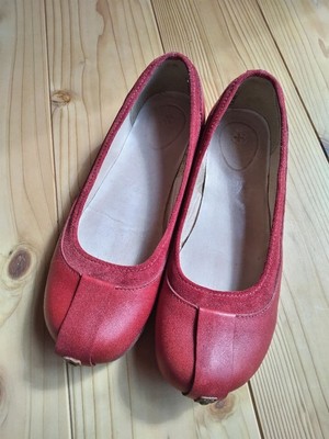 Dr. Martens 1171 Ballet Flats Red Leather 24cm Slip-On Shoes | eBay