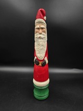 Hand Carved, Hand Painted Wooden Santa