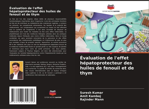 Suresh Kumar (U. A.) | ÉValuation De L'effet HéPatoprotecteur Des Huiles De...-image