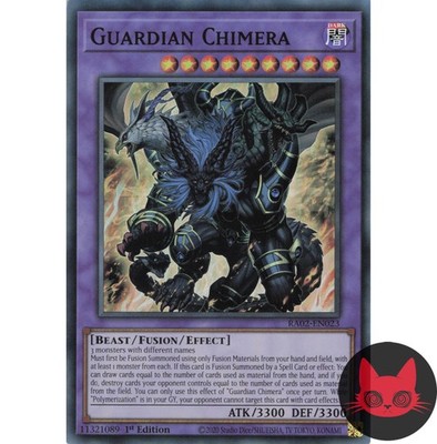 Yugioh Wächterschimäre RA02-DE023 Super Rare 1. Auflage NM