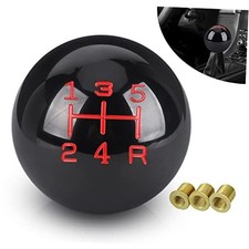 Car Racing Gear Shift Shifter knob, Resin Polished Round Ball Shift 5 Speed