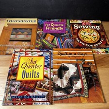Lot 5 Quilting Books Fat Quarter Quilts Quilt in a Day Patchwork Vintage Sewing