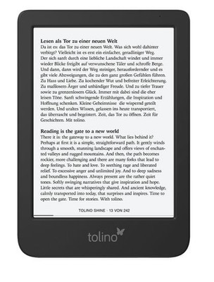 TOLINO Shine 5th Gen 16 GB eReader Schwarz