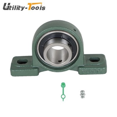 2Pcs 1-1/2 Bore UCP208-24 Solid Base Pillow Block Bearing Self Aligning 2 Bolt