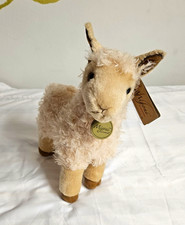 Aurora Miyoni Llama/Alpaca Plush Stuffed Animal Small Tan  White MPN 26351