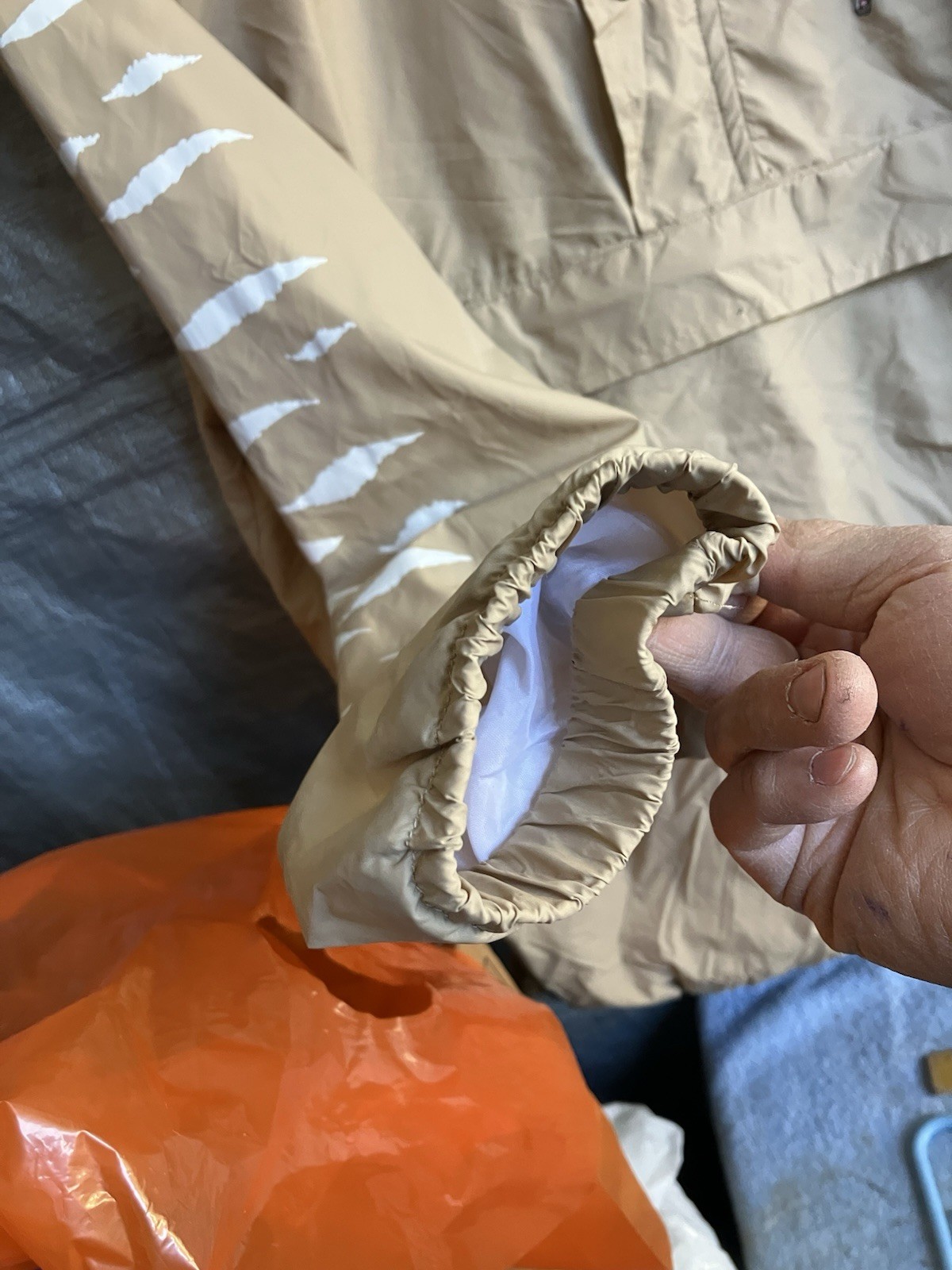 Ripndip Beige Half Zip Button Jacket M - image 7