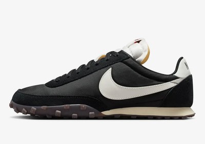 Nike Waffle Racer Black Coconut Milk Sail Gum Dark Brown Nby IM8658-001 sz 9.5
