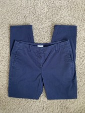 J.Jill Broken-in Chinos navy blue size 4 pants flat front