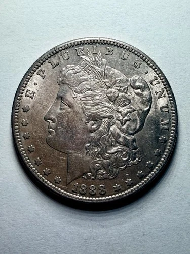 1888-S Morgan Silver Dollar Almost Uncirculated 58