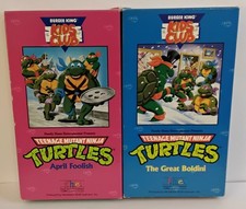 2 Pack TMNT's Burger King Kids Club VHS 1990 Collect Them All