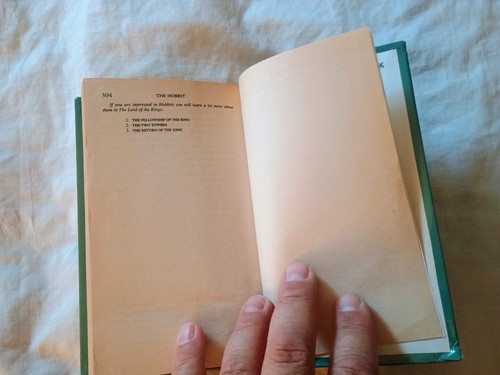 RARE HARDCOVER The Hobbit By J.R.R. Tolkien 1982 Ballantine Everbind Books - Picture 16 of 17