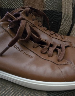 Cole Haan Grand Plus Crosscourt C36924 Sneakers Mens Sz 10.5 British Tan Leather Cole Haan Grand Plus Crosscourt Mens Sneakers Sz 10.5  main image 2