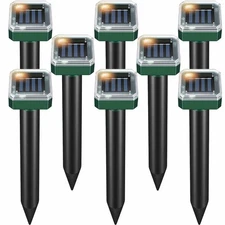 Solar Power Animal Ultrasonic Repellent Mice Gopher Mole Pest Snake Repeller
