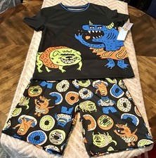 NWT Boys 2 PC Summer Outfit Cat Jack Size L 10/12