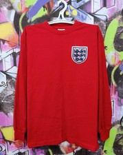 England Longsleeve Shirt 1966 Football Soccer Retro Score Draw Top Men's size M
