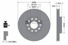 2x PAGID Bremsscheibe 54210NHC für VW PASSAT B5 3B3 Variant 3B6 20V TDI 4motion