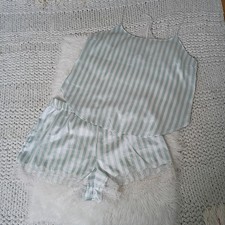 Victoria's Secret Striped Satin Sleepwear Set, Size Medium